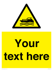 Custom Warning motorised watercraft